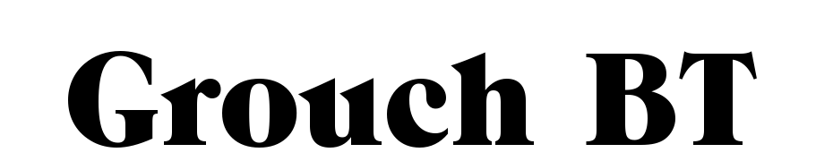 Grouch BT Font Download Free